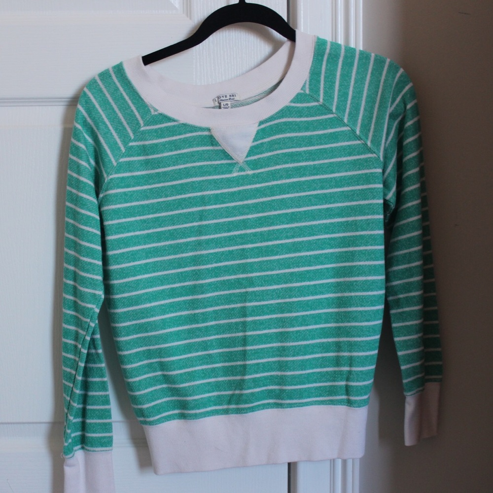 Forever 21 I Love 81 striped sweater